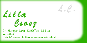 lilla csosz business card